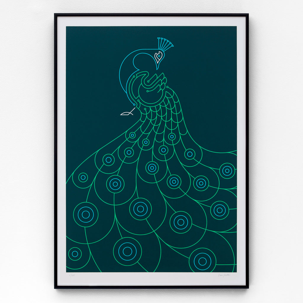 Peacock Screen Print