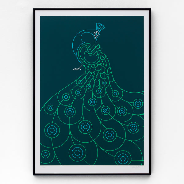 Peacock Screen Print